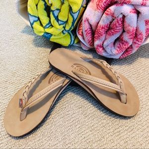 New without tags. Rainbow “flirty” flip flop 🌈